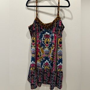 Abercrombie Multi Color Velvet Dress- size L